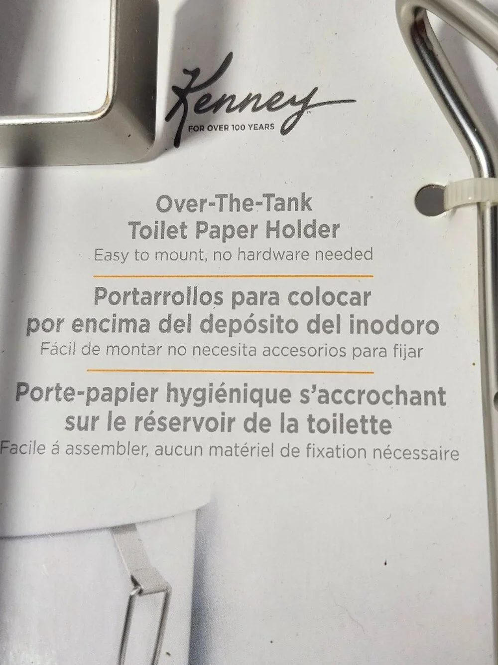 Kenney Over The Tank Toilet Paper Holder Bathroom Storage Organizer New NIP